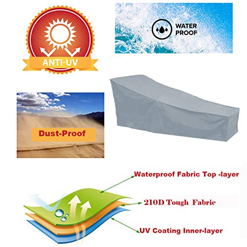 Copertura Per Sdraio Silvotek - Impermeabile, UV50+, Grigio, 210D