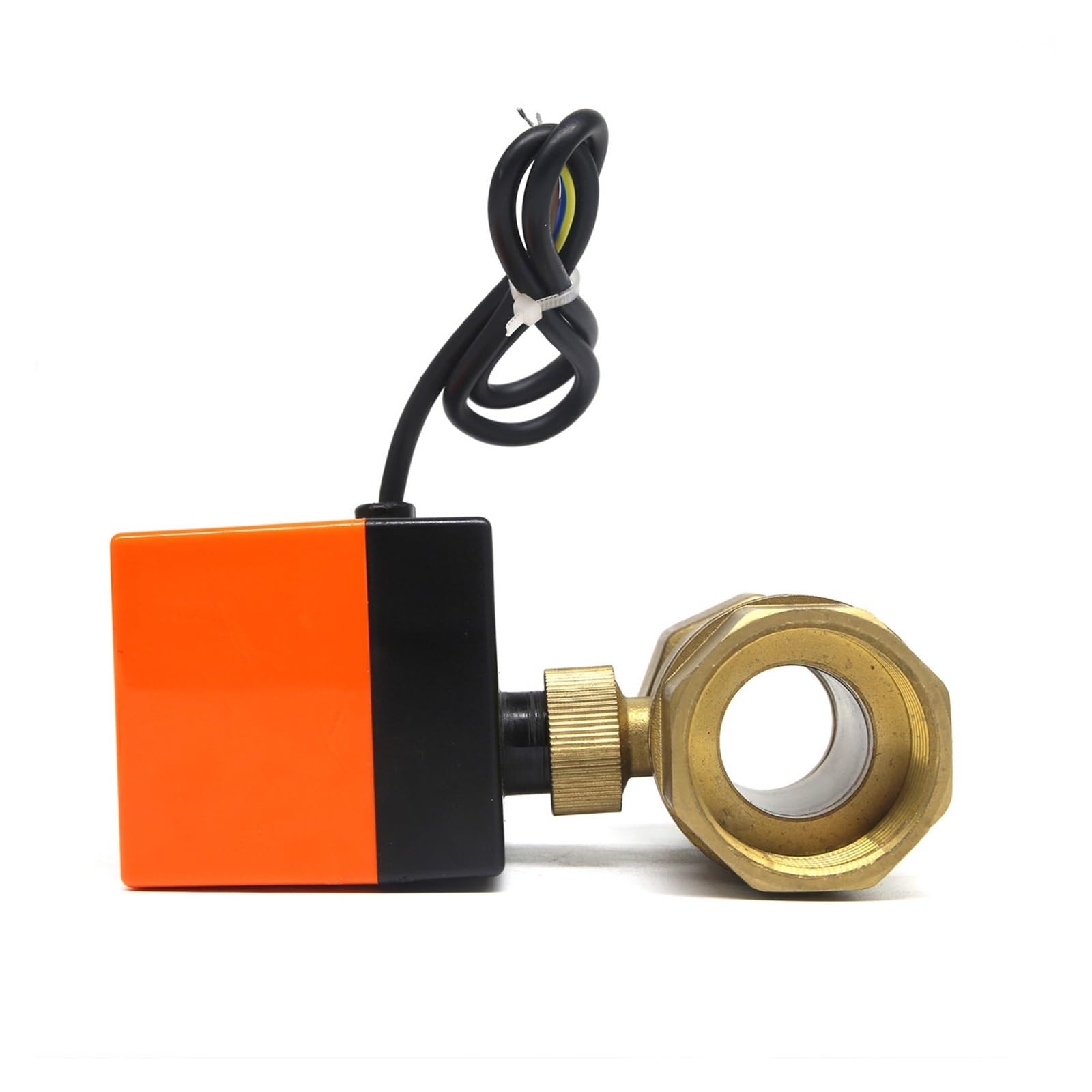 Due Valvole Motorizzate A 3 Vie A Sfera 1/4 Temperatura Elettrica Acqua Sistema Di Riscaldamento In Ottone Controllo A Tre Linee Motorizzato Dn25 (Size : 3 way DN25)