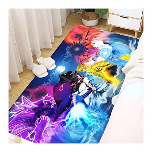 lcey Naruto Tapis De Salon Dessin Animé Enfants Tapis Antidérapant Tapis De Jeu Rampant Tapis De Chambre 80*120CM Cover
