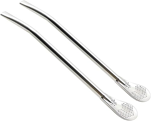 Miniatura 9 de GFDesign Yerba Mate Bombilla - Pajitas de filtro de calabaza 304 de grado alimenticio de acero inoxidable 188 juego de 2 con cepillo de limpieza 6