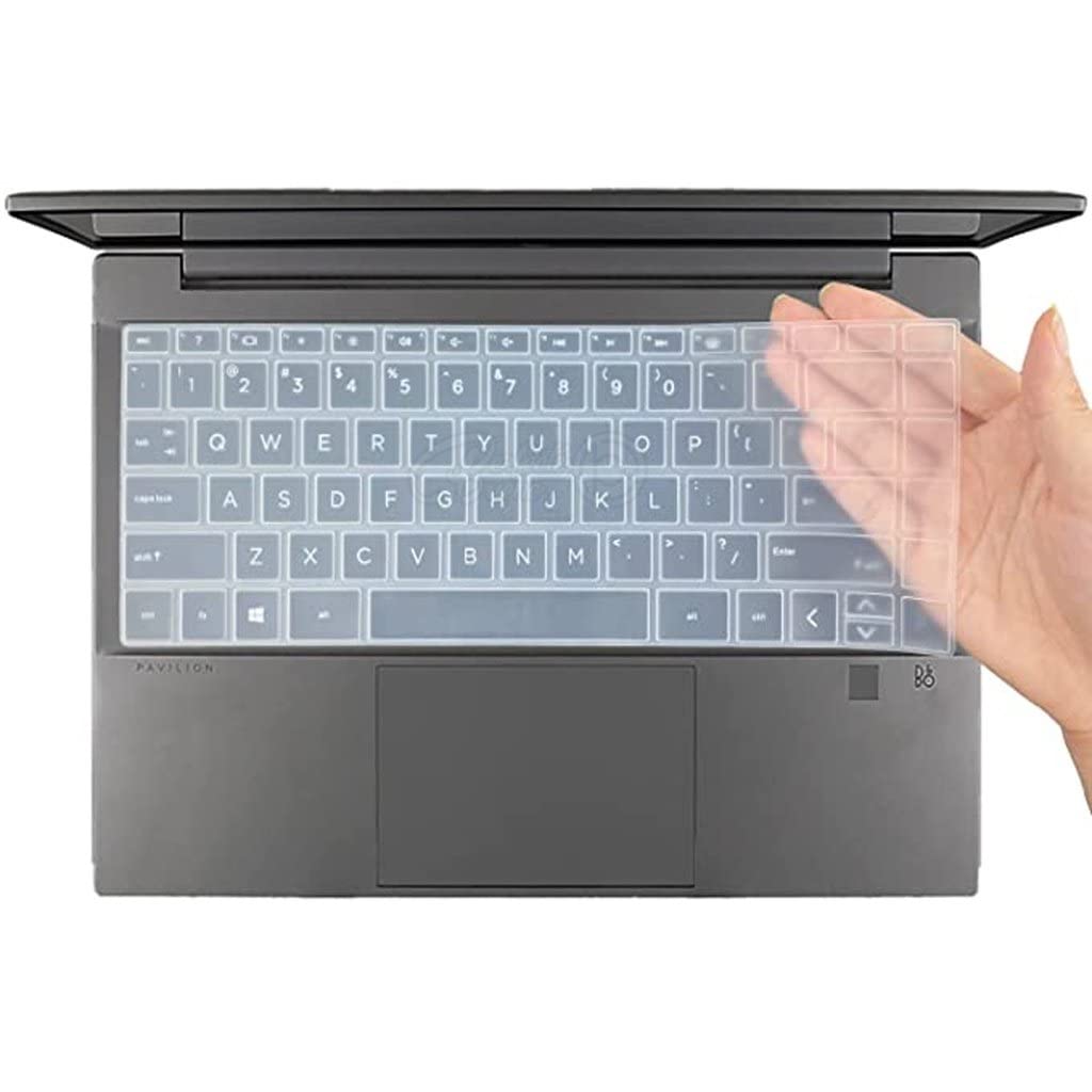 RAYA Silicone Keyboard Cover for HP Pavilion Plus 14 (ec, ef, eh, ew, ey, dq, dv) Series Laptops | Also fit for HP Pavilion x360 14inch (ek, dy) Series & HP Envy x360 (15.6inch) Laptops (Transparent) (B0BKLK6DQ6) Amazon Price History, Amazon Price Tracker