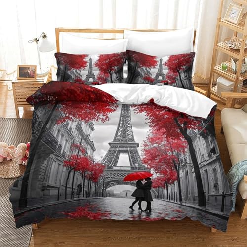 Housse de couette panda 260x220 parure lit dessin animé mignon - 3