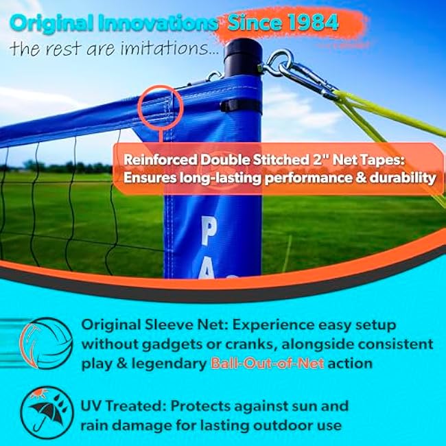 Park & Sun Sports Tournament Flex 1000: Portable Outdoor Volleyball Net System