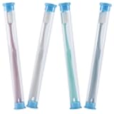 PartyKindom Adult Toothbrushes 4pcs Soft Bristles Manual Toothbrushes for Travel and Home Use, Nano Bristle Cleaner with Pink, White, Blue, and Green Handles for Women and Pregnant Adults