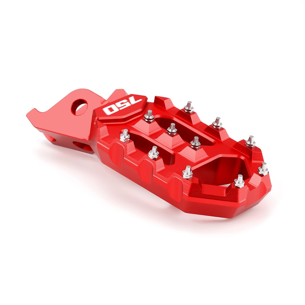 Modeer Pedane fuoristrada ad alte prestazioni per Transalp XL 750 2022 2023 2024 2025 - Adventure & Fuoristrada xl 750 transalp accessori moto (rosso)