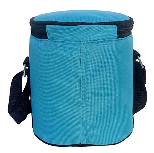 Image of Insulated Lunch Bag, Polyester, Water Resistant, for Office, School and Travelling, 1 Litre (Without Containers, Size-6.5 X 6 X 6)