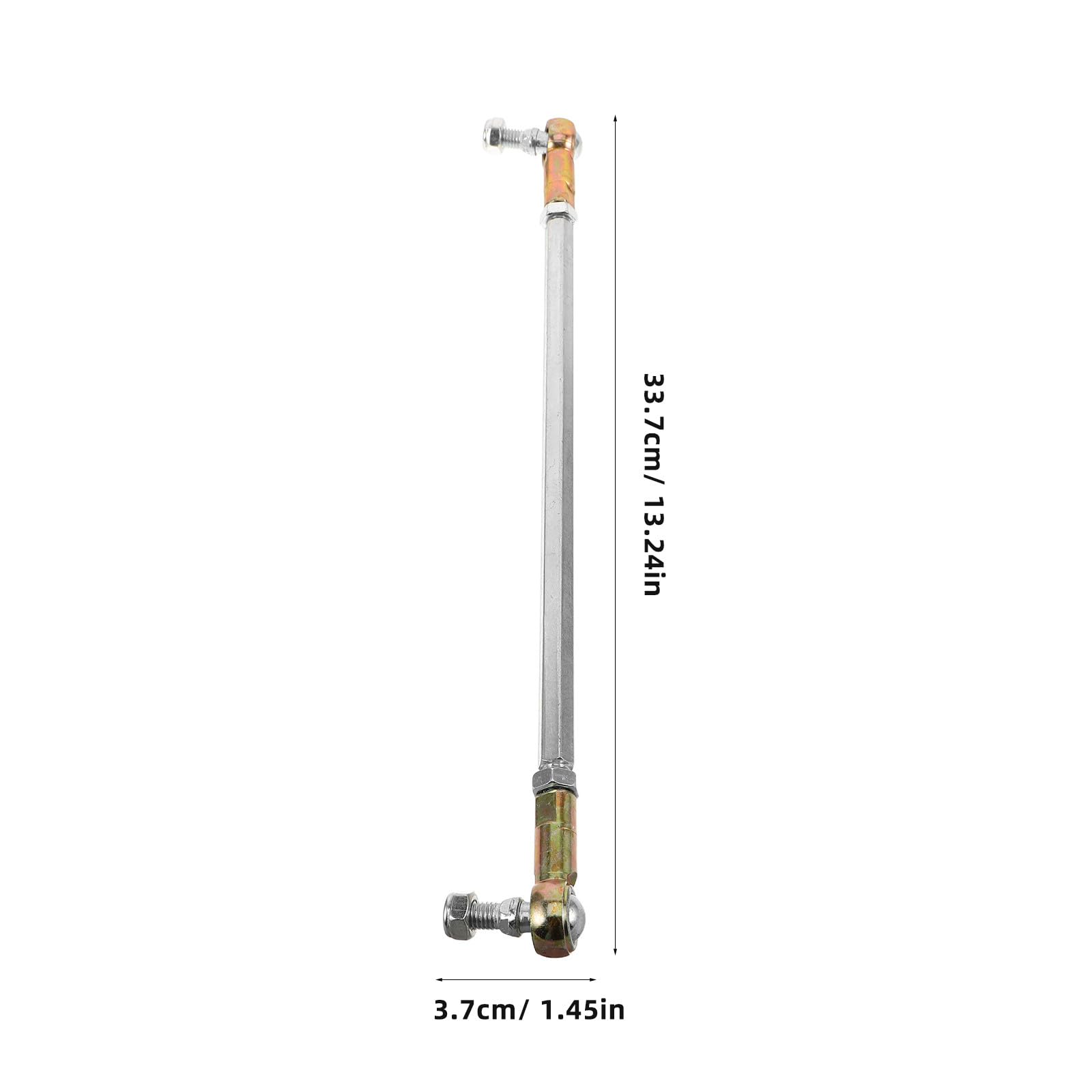 Abaodam Conjunto de Barras de Acoplamiento Metálicas 2 Piezas 280 MM para Dirección de Kart y Vehículos Todoterreno en Terrenos Difíciles