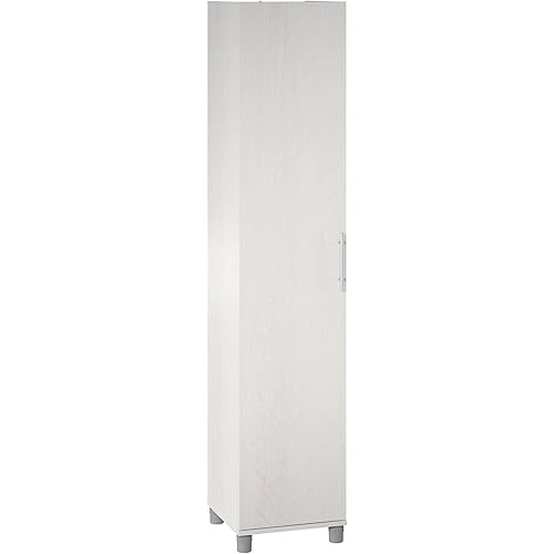 SystemBuild Evolution Camberly 16" Utility Storage Cabinet, Ivory Oak