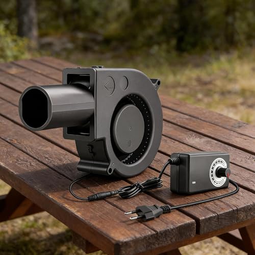 Ventilateur souffleur 12V réglable pour allumer rapidement votre poêle