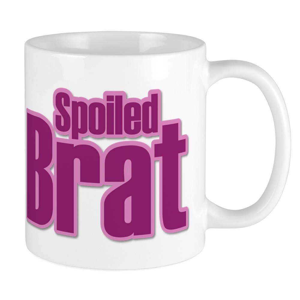 CafePress Pink Spoiled Brat Design Mug 11 oz (325 ml) Ceramic Coffee Mug