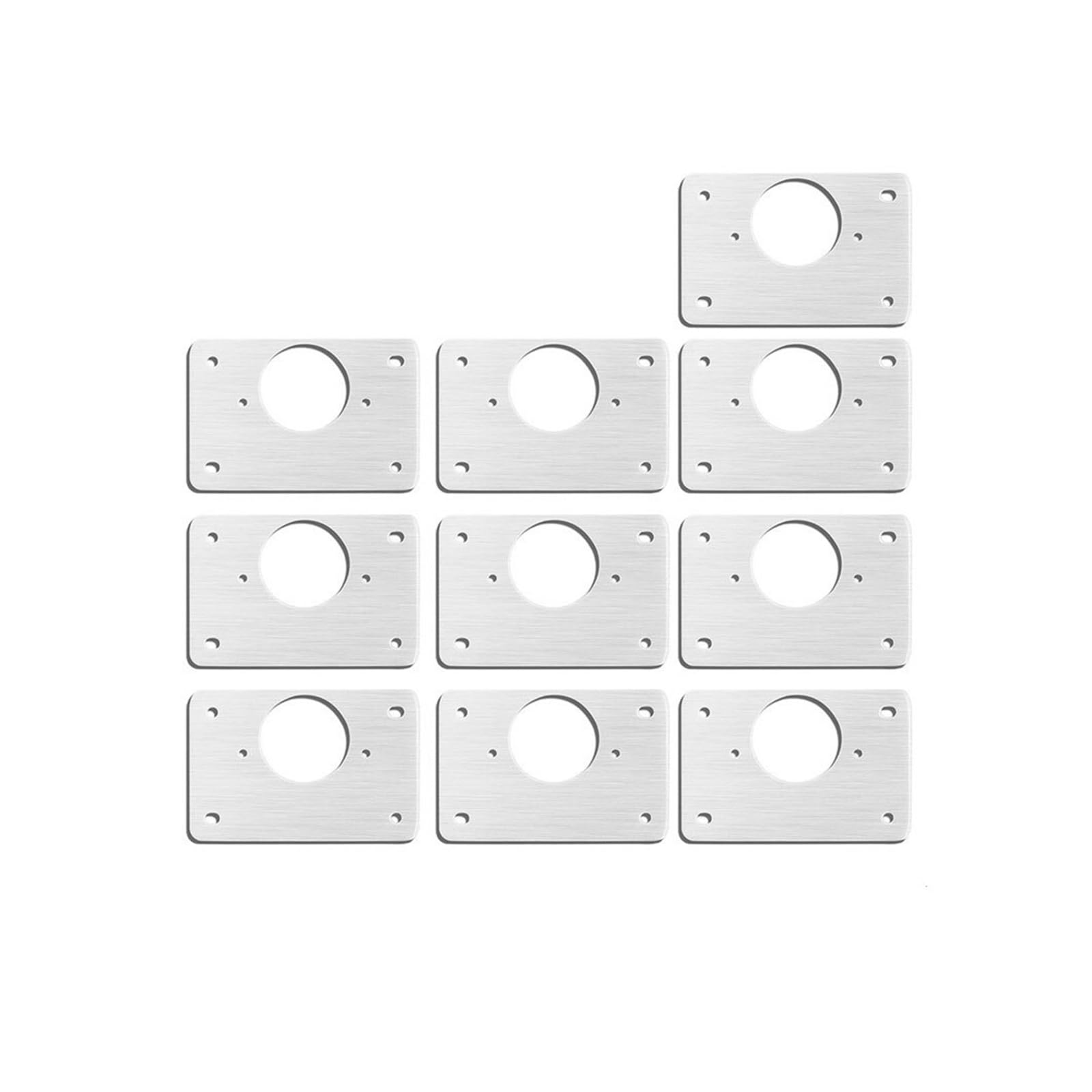 Jinfeuge 10Pcs A Hinge Repair Plate,Household Hardware Hinge Fixing Plate