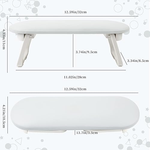Miniatura 7 de Cojín para reposabrazos, soporte profesional ajustable para uñas, reposamanos para uñas acrílicas, soporte de mano, soporte de almohada de mano con