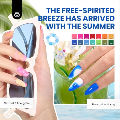 Image of Beetles Gel Nail Polish Set, 70 PCS 60 Colors Red Green Pink Brown Blue Nude Glitter Gel Nail Polish Kit with Base Top Coat for Beginners UV LED Needed DIY Salon Gifts for Women