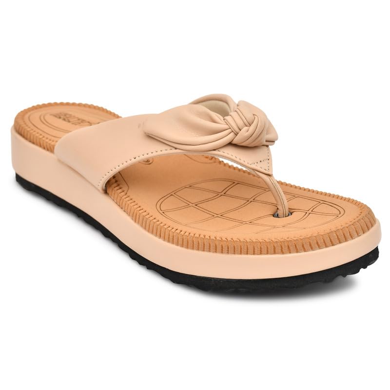 Image of HEALTH FIT Orthopedic with Super Extra Soft Ortho Care Anti-Skid Doubleu Flip-Flops for women Slippers /Doctor Chappal & Footwear HF330