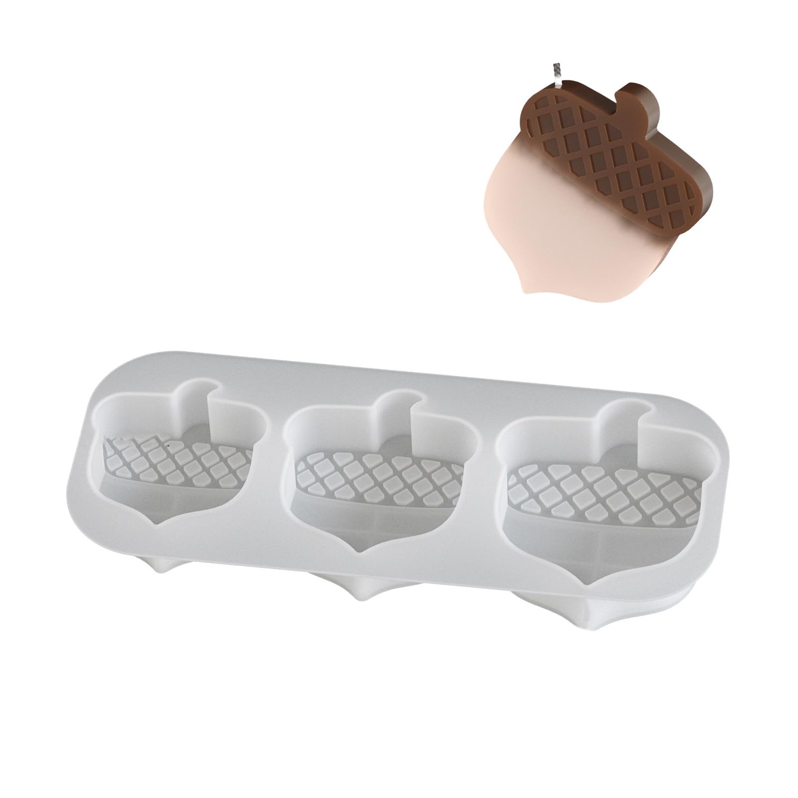 Jazuaiao Pinecone Molds Castings Epoxy Resin Mushroom Silicone Plasters Ornament Castings Mushroom