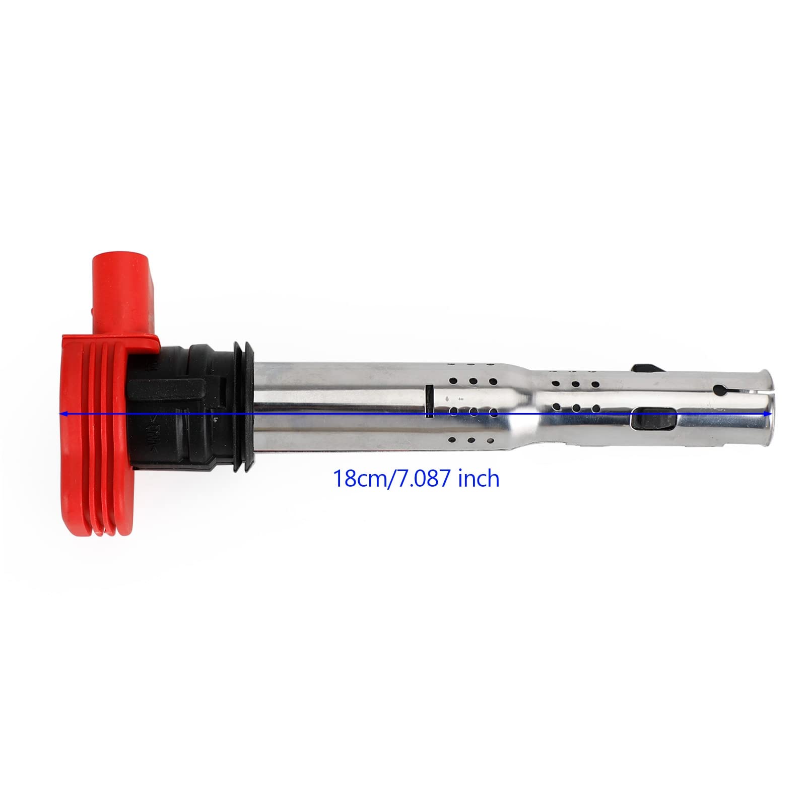 Topteng 4PC Bobine d'allumage 06E905115D, Kit de bobines 06E905115E, Rouge 1.8T 2.0T Module d'allumage, Fit pour Audi A3 A4 A5 A6 Q5 TT, Fit pour VW Golf Jetta Passat Touran, Fit pour Skoda Octavia