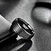 TRUMIUM Black Rings for Men Women Tungsten Carbide Wedding Bands Engagment Promise Ring Matte Finished Comfort Fit Size 9.5
