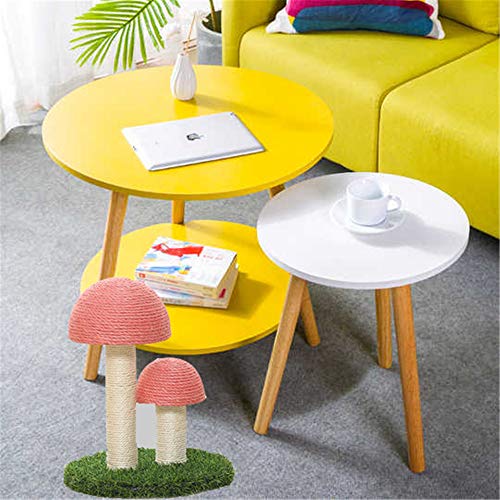 Rascador para gatos con poste en forma de hongo rosa miniatura 4