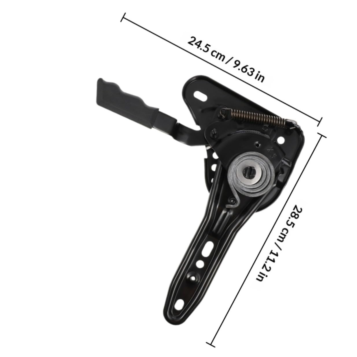 FUOYLOO Ajustador de Ángulo Metálico para Silla de Oficina y Gaming, Regulador Multiángulo 155° Compatible con Sillón Reclinable, Accesorio de Repuesto para Mecanismo Ergonómico de