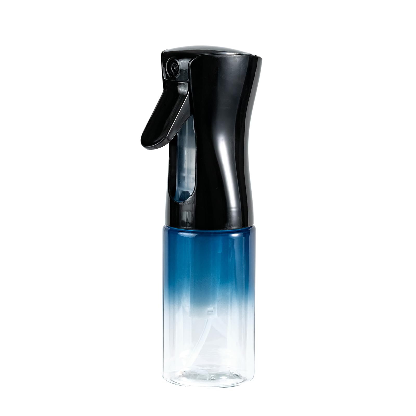 Sprühflasche 160 ml Schwarz für Haare & Pflanzen, 360° feiner Nebel | Kontinuierlicher Sprühnebel, 360° auslaufsicher, PET-Wasserzerstäuber mit Komfortgriff, wiederbefüllbar für Salon