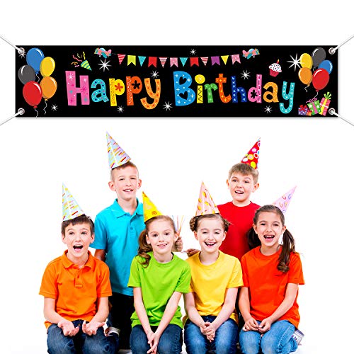 Chiazllta JM0038 Colorful Happy Birthday Banner Large Happy Birthday Yard Sign Backdrop It'S My Birthday Backdrop Party Indoor Outdoor Car Decorations thumb #2