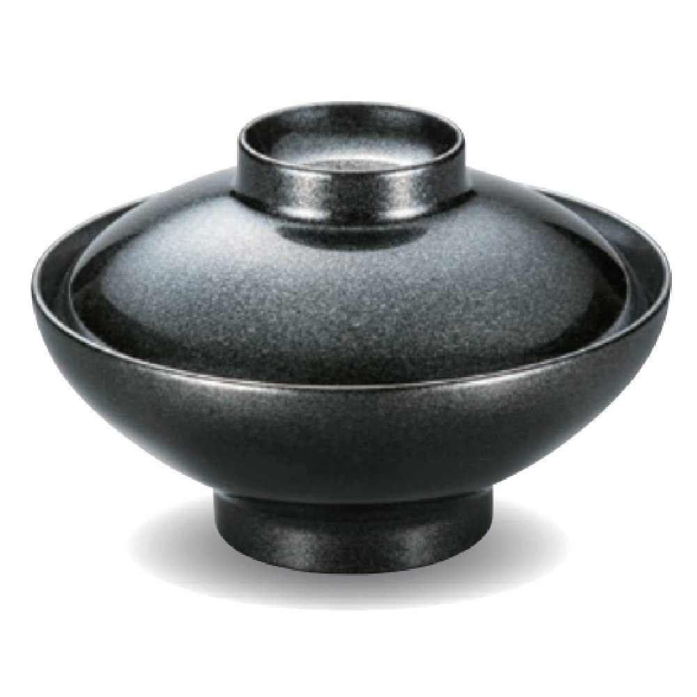 Amazon | 越前漆器 漆遊館 歳時記 【G4036-02】 黒銀地 45平福形椀 5個