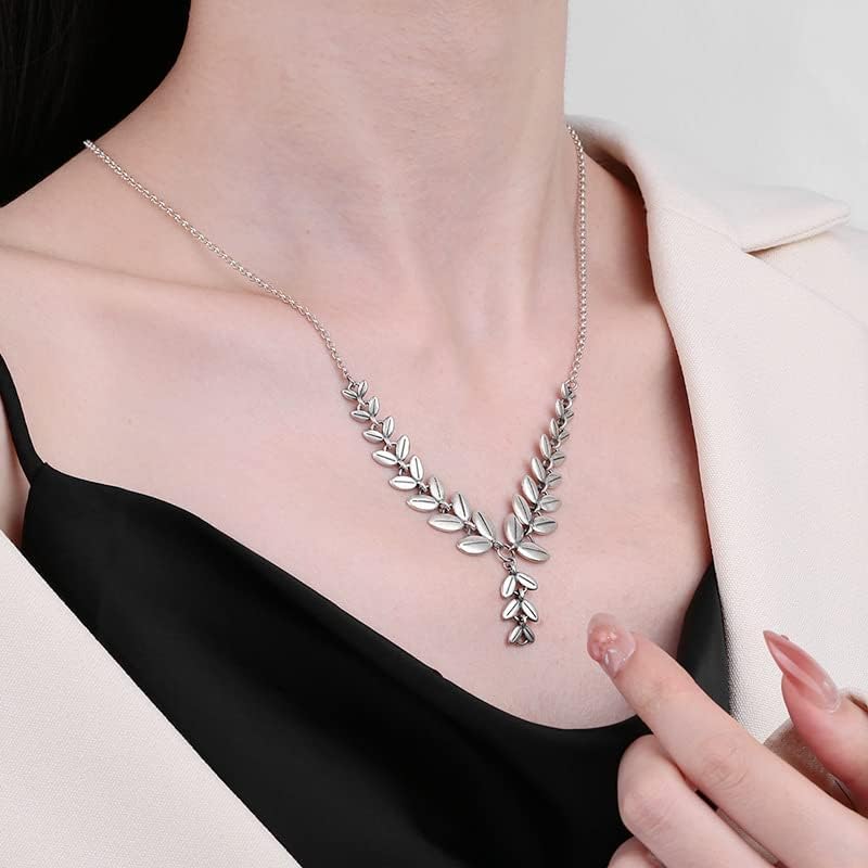NONNYL S925 Necklace Gift for Women Wife, Womens Pendant Jewelry Wedding Anniversary, Sterling Silver Girlfriend Birthday Gifts for Her, Pendants Necklaces for Christmas Mom Gifts