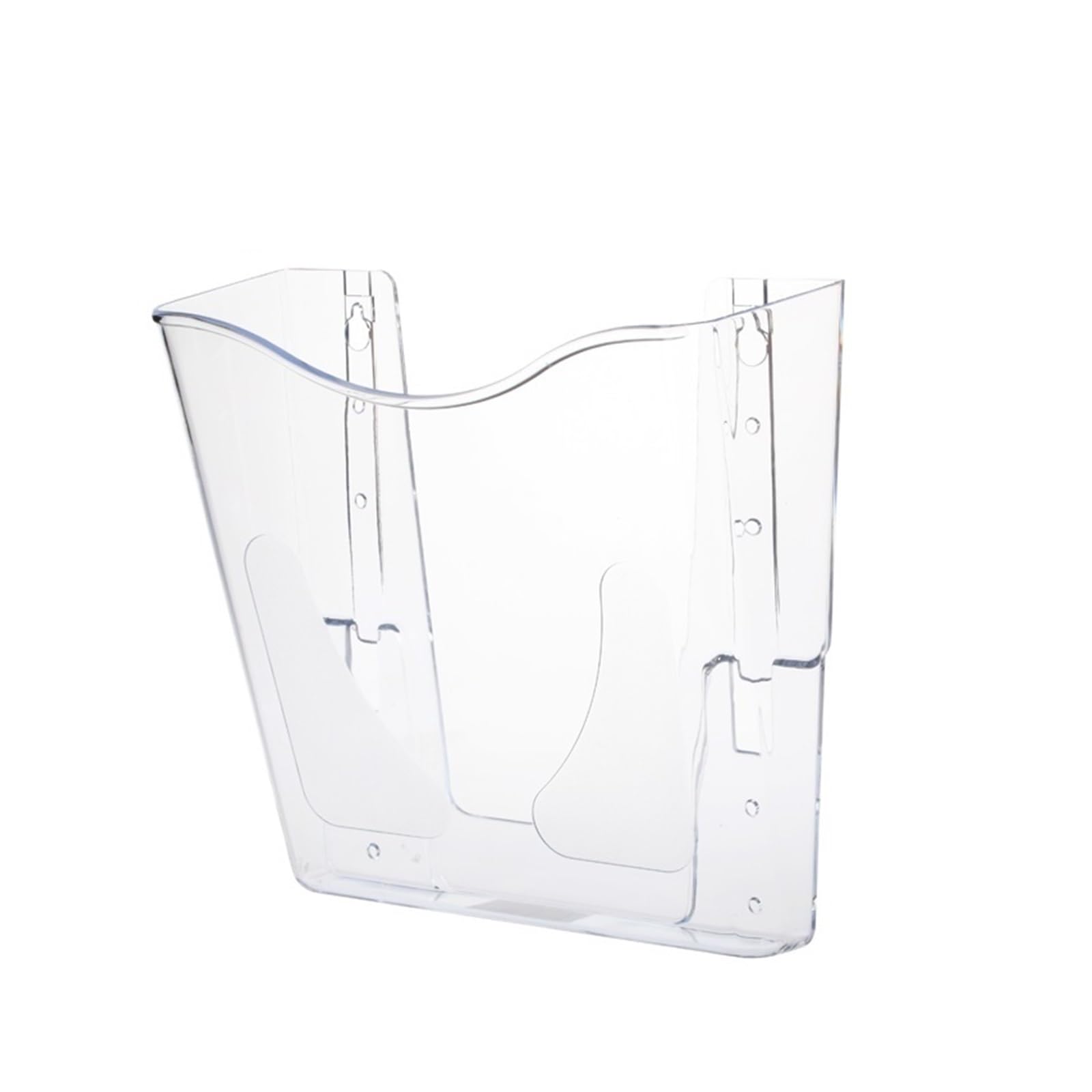 Ptasccne Acrylic File Magazine Holders Single Pocket Wall Mount Vertical Magazines Organizers for Office Home Classroom magazine rack
