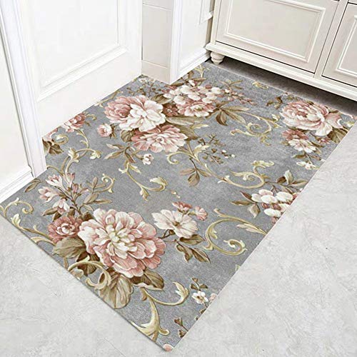 Moquettes 3D fleurs impression haut de gamme ZRUYI en polyester pour sol chic