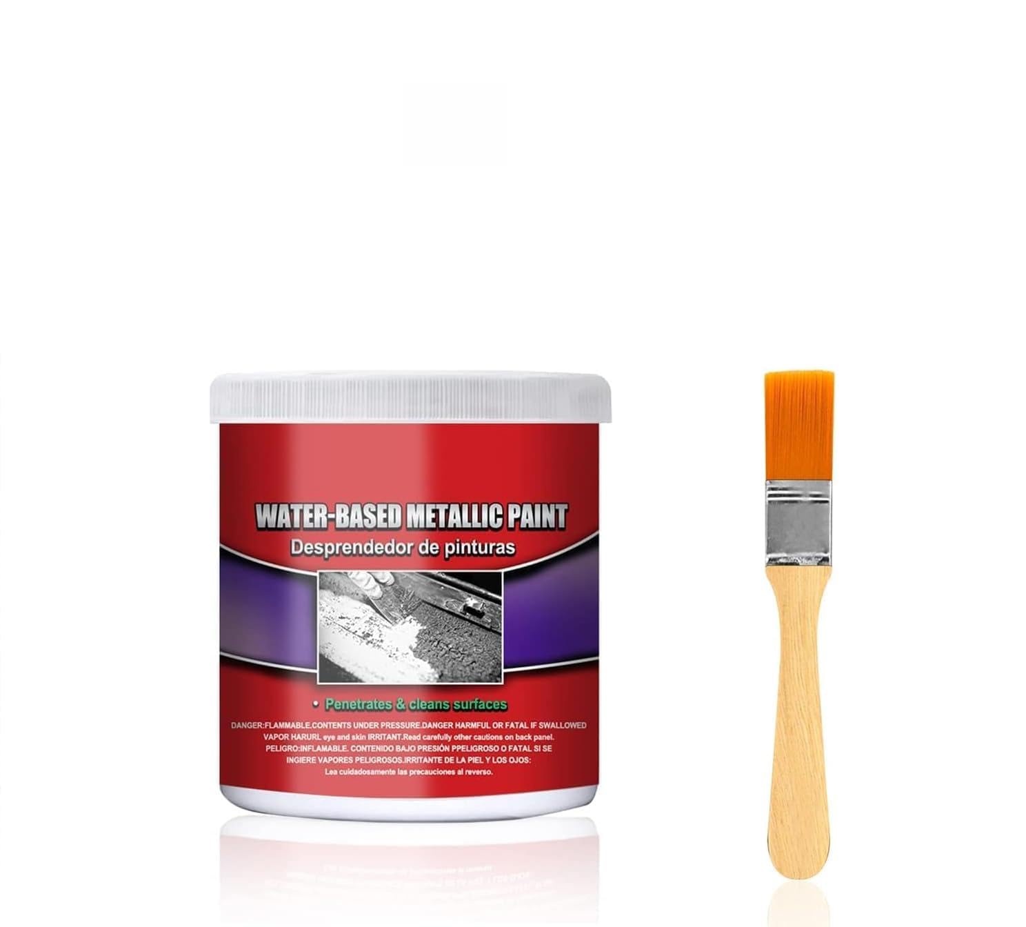 Water-Based Rust Remover for Metal, Car Chassis Derusting - Multi-Functional Universal Rust Converter Gel with Brush - Ideal for Car Metallic Paint Anti-Rust Chassis Treatment