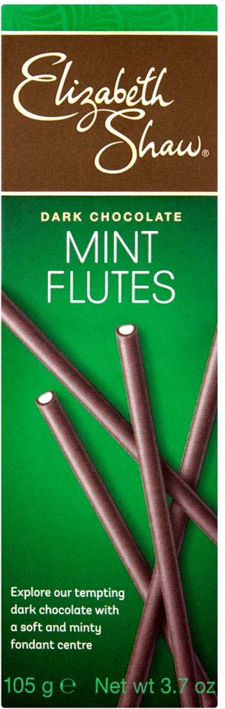 Elizabeth Shaw Dark Mint Flutes, 105 g (Pack of 10)