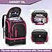 Smasrob 35L Swim Bag with Hard Shoe Compartment and 2 Insulated Sections, Swim Backpack for Swimmers with Multiple Pockets