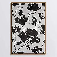 SIGNWIN Canvas Wall Art Black and White Flowers Canvas Prints Home Artwork Decoration for Living Room,Bedroom - 16