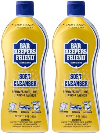 Bar Keepers Friend Soft Cleanser Liquid, 13 oz x 2, Multipurpose ...