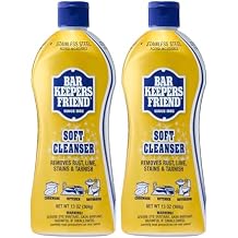 Bar Keepers Friend Soft Cleanser Liquid, 13 oz x 2, Multipurpose Surface Cleaner, Soap Scum & Grease from Stainless Steel & More