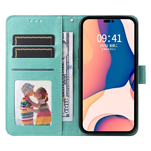 Protège-téléphone iPhone 14 Pro Max vert compartiment carte pour éviter les rayures d'écran