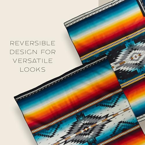 Image of Pendleton Jacquard Unnapped Twin Blanket, 64 x 80 in, Heirloom Virgin Wool