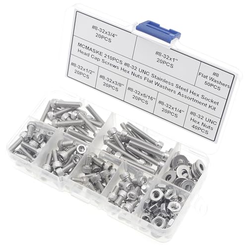 Vis tête hexagonale #8-32 UNC acier inoxydable de haute précision esthétique - 5