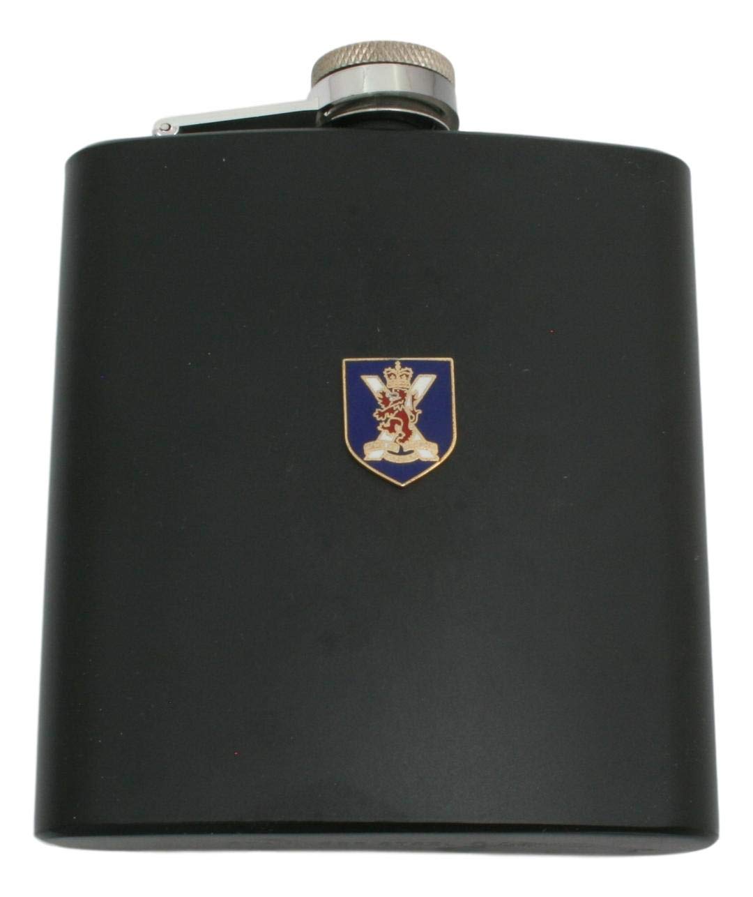 Royal Regiment Scotland Matte Black Stainless Steel Hip Flask with Free Engraving ME44