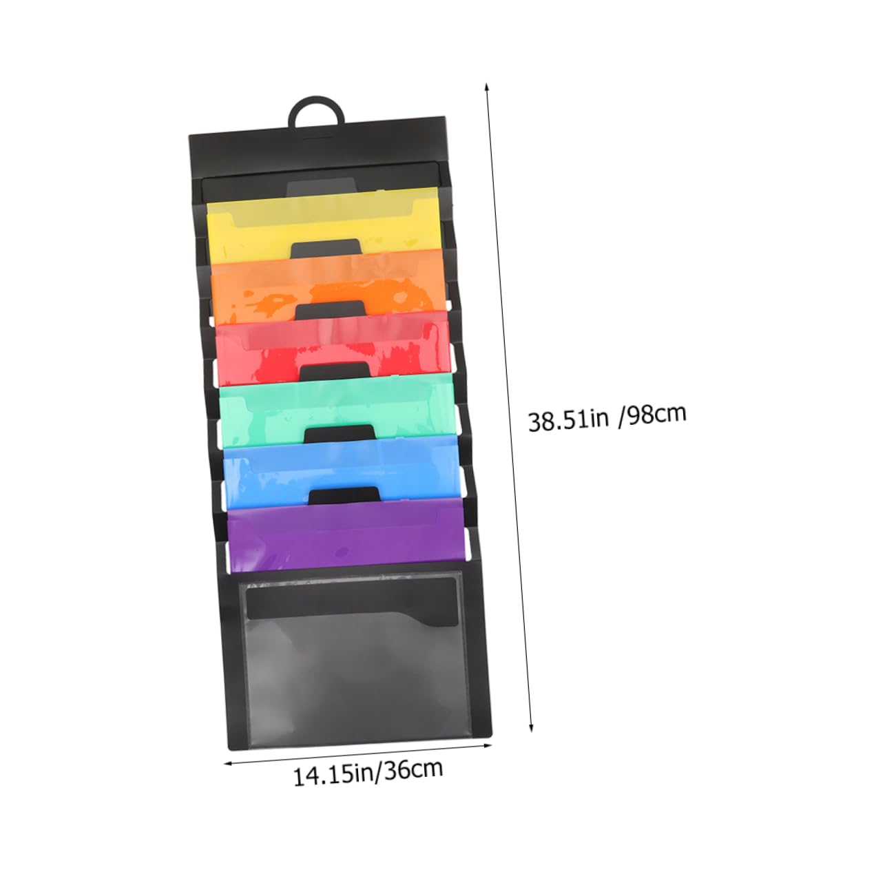 ARTIBETTER 2Pcs Wall Hanging File Organizer Foldable Document Storage Bag with Multiple Pockets for Office Home School Use Stylish and Space Saving File Folder Holder