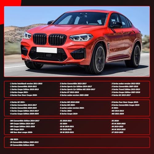 Image of Rear Bumper Parking Sensor Ring for BMW 128i 135i M 228i 230i M235i M240i M2 323i 325i 328i 330i 335i M3 320i Hybrid 3 340i 428i 430i 435i 440i M4 X4 Replacement # 66206923000 (5 PCS)