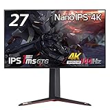 LG ゲーミングモニター UltraGear 27GN950-B 27インチ/4K/Nano IPS/1ms(GtoG)/144Hz/G-SYNC Compatible・FreeSync Premium Pro/Vesa DisplayHDR600/HDMI×2,DisplayPort/ピボット,高さ調節対応