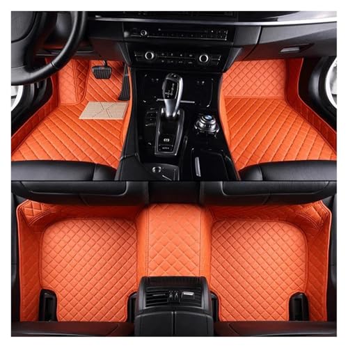 Tapis de voiture pour TT MK2 2008-2012 ensemble étanche orange LHD