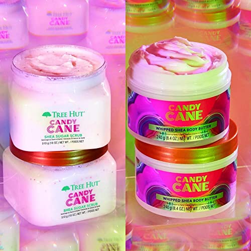 image for Tree Hut Candy Cane Shea Sugar Scrub Bundled With Whipped Body Butter,