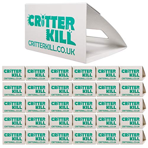 CritterKill Spider Trap 30 Pack - Spiders And Crawling Insect Killer Traps - Child And Pet Safe - Eco Friendly CritterKill Spider Trap 30 Pack - Spiders And Crawling Insect Killer Traps - Child And Pet Safe - Eco Friendly