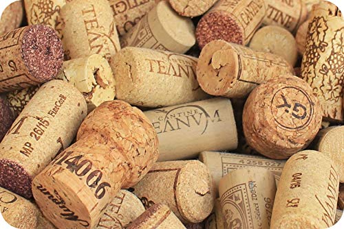 Champagne Corks - Large Glass Worktop Protector by Pearl Glass (60 x 40cm) - Ideal for Hot Pans