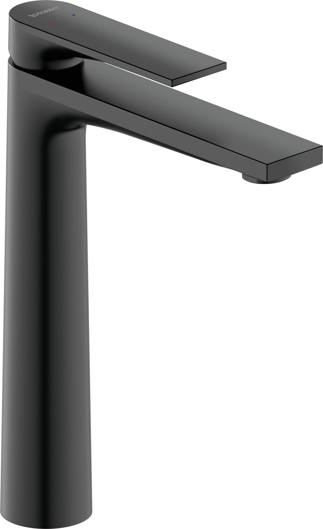 Duravit Tulum armatura umywalkowa, rozmiar XL (wysokość wylewki 222 mm), kran łazienkowy, armatura umywalkowa, czarna matowa