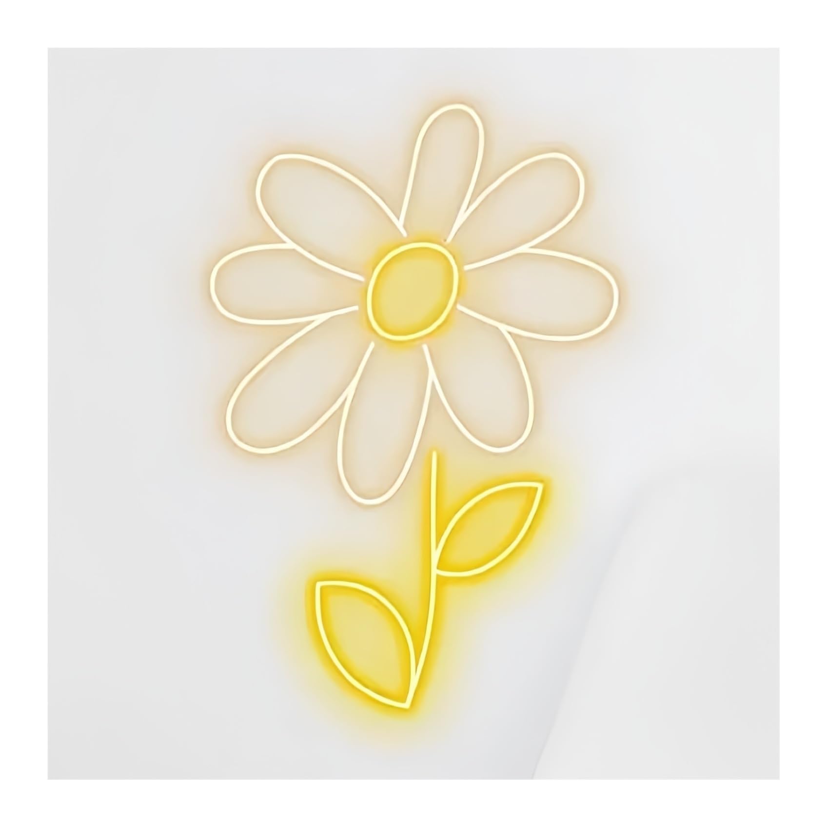 SHOUXI Sign Lamp Plants Neon Sign, Cute Art Plant Home Decor, Flower Shop Window Display 50cm(D)