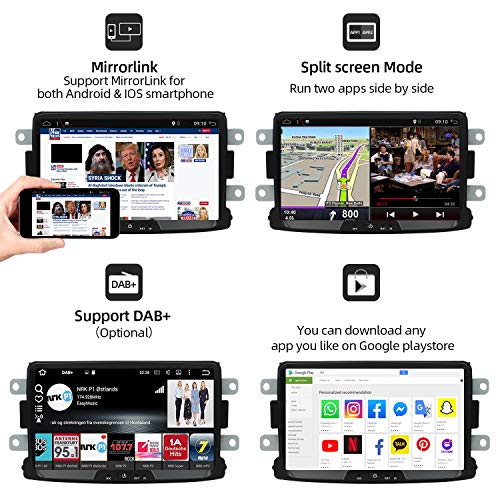 Android 9.0 Autoradio stéréo pour Renault Duster/Dacia Sandero/Lada Xray 2/Renault Captur/Logan 2 |2 DIN 8 inch 2G+32G… - Image 6