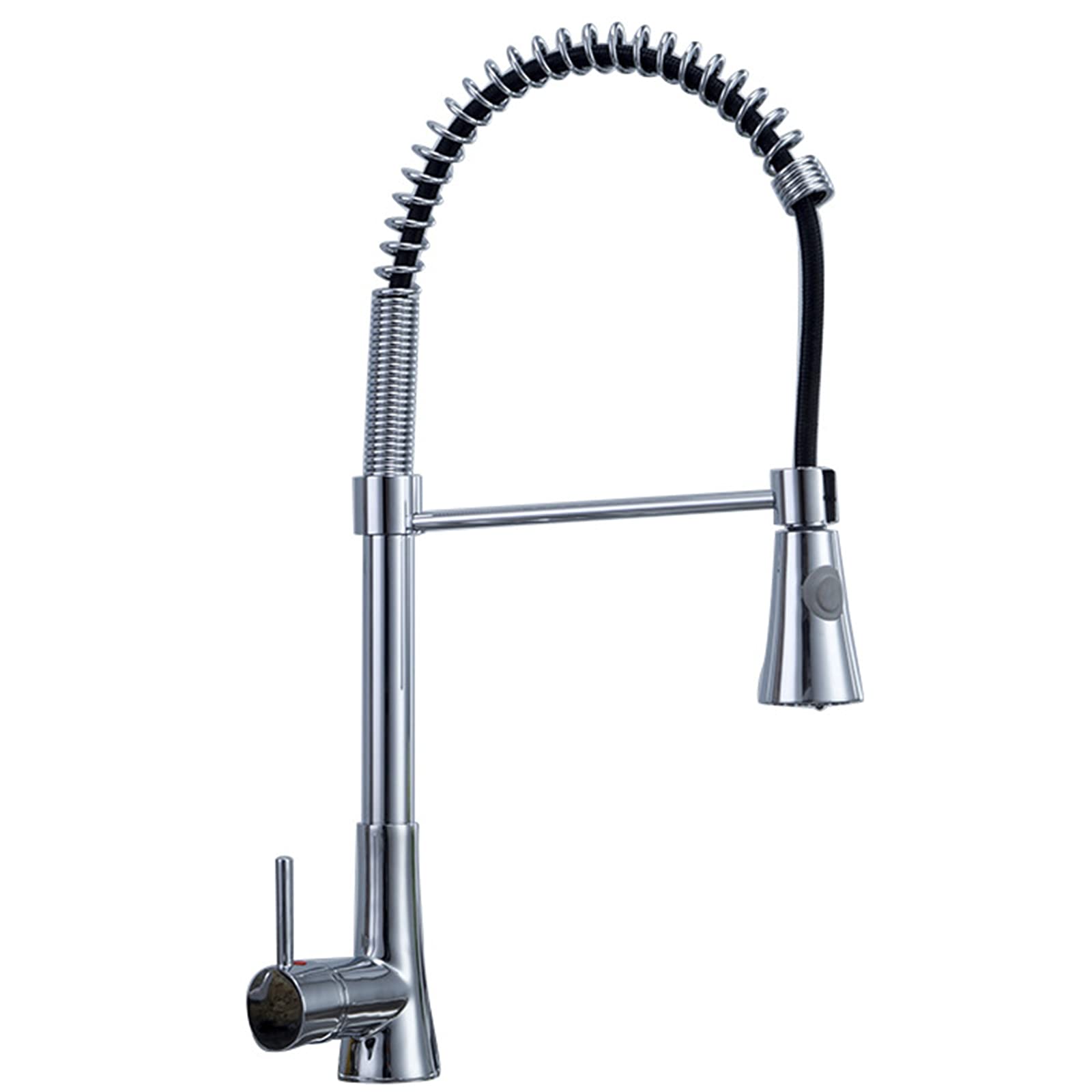 Robinet de cuisine commercial 3 en 1 en laiton avec ressort et douchette extractible